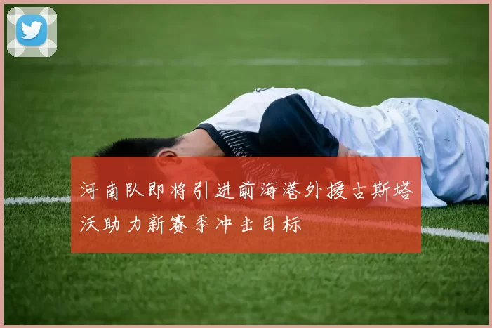 河南队即将引进前海港外援古斯塔沃助力新赛季冲击目标